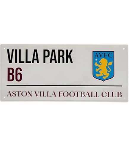 Targa Da Parete Ufficiale Aston Villa - Design Colorato Con Stemma E Anno Di Fondazione - Foto 7