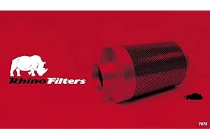 Pro Hobby Rhino Carbon Air Fan Filter Hydroponics Grow Odour 4" 5" 6" 8" 10" 12" (Hobby 4" 100mm - 11.8" 300mm)