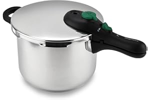 Magefesa DYNAMIC - Olla Express Rápida 6L, Acero Inoxidable 18/10, 5 Sistemas de Seguridad, Fácil Uso, Apto para Todo tipo de cocinas, Inducción