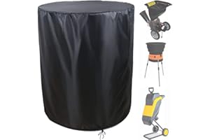 Wood Chipper Shredder Mulcher Cover Skyour Black Waterproof Heavy Duty Dustproof Electric Leaf Mulcher Shredder Protector Covers 33"x43"