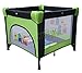 FoxHunter Baby Travel Playpen Infant Square Cot Bed Play Pen With Side Entry Portable Foldable Green New