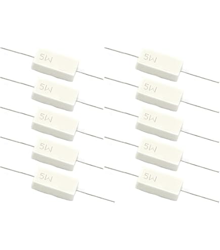 Keramik Zement Widerstände Drahtgewickelte Keramik Widerstände 10W - 5-330 Ohm Set 10 Stück Elektronik Widerstand 5-330 Ohm