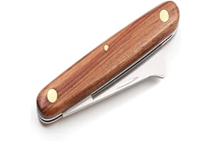 Kylewo Coltello da potatura Coltello da innesto Pieghevole Professionale Coltello da Giardino Forbici Piantina Strumenti di potatura Scavi Piante emergenti Diserbo Puzzle