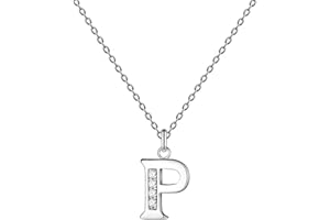 cotigo-Collar Letra Inicial Acero inoxidable con Piedra de Circonita Brillantes-Collar Mujer con Colgante de Letra A-Z - Colgante Inicial de Nombre-Regalo para Mujer, Dia de Madre