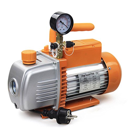 BACOENG 4.2CFM Zweistufige Vakuumpumpe Unterdruckpumpe mit Manometer HVAC