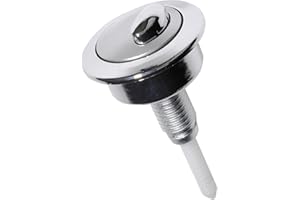 CANTONDZ Bouton poussoir double pour chasse d'eau WC Bouton poussoir de réservoir de toilette à double chasse Chromé CF1003CP Compatible avec Siamp Twyford Optima49