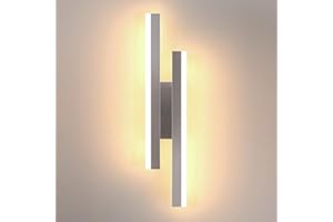 Comely Aplique Pared Interior LED,16W 1800LM Lámpara de Pared LED, 3000K Luz Blanca Cálida Iluminación Luz pared LED para Dormitorio Estudio Comedor Pasillo Escalera