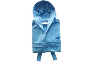 Seamar Accappatoio Bambini Microfibra Con Cappuccio Tessuto Tecno per Casa Palestra Piscina Mare e Viaggio