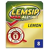 Lemsip Max All-in-One Lemon with Paracetamol - Pack of 8 Sachets