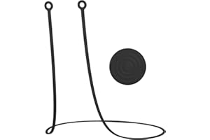 DOB SECHS Zatyczki do uszu link, sznurek bezpieczeństwa, elastyczny pasek silikonowy, z etui z silikonu, kompatybilne z Loop Quiet/Engage/Experience, (bez zatyczek do uszu), czarne