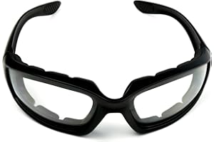 IGUANA CUSTOM CLOTHES Iguana Custom Lunettes de soleil photochromiques transparentes pour moto UV400 Protection vent Verres polycarbonate