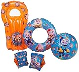 Paw Patrol - Juego de flotadores hinchables para niños con diseño de chico, para playa,...