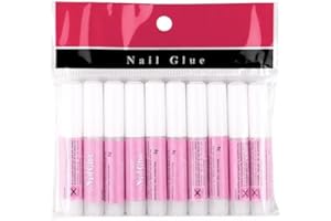 UK BEAUTY SUPPLIES 10 Pcs 2g Bottles Extra Strong Super Strong Quick Dry False Fake Nail Glue For Nail Tips Rhinestones Nail Art Decoration Nail Glue - Professional Salon & Home Use