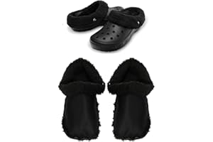 ANIAN Crocs Shoes Clogs Replacement Fur for Crocs Liners Insoles Inserts Furry (UK 4.5)