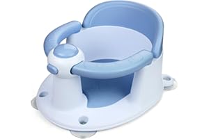 EzyWay Baby Bath Seat for 6 Months & Up, Non-Slip Toddler & Newborn Sit Up Bath Seat (Blue)