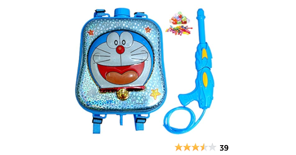 Buy Jiada Startoys Holi Pressure Water Gun Pichkari With Tank Backpack 3d Design 2 0 Litre Doraemon Free 100 Water Balloons Made In India Online At Low Prices In India Amazon In