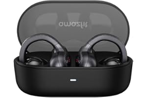 Amazfit Up OWS słuchawki Bluetooth 5.3, Open Ear Wireless Earbuds z funkcją Easy Touch Control, wodoszczelność IPX4, redukcja szumów AI, słuchawki kompatybilne z systemem Android i iPhone, czarny,