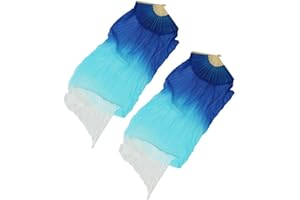 oshhni 1 Paire D'éventails de Danse Du Ventre Voiles Long Ventilateur Pliant 180x90cm