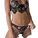 Produktbild Internet Damen Unterwäsche Frauen Wäsche Spitze Kleid Babydoll Unterwäsche (EU36-M, schwarz)