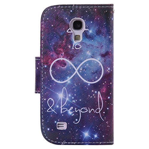 Samsung Galaxy S4 Mini Hülle + Frei Hartglas Displayschutzfolie, BoxTii® Lederhülle Leder Tasche Schutzhülle Case für Samsung Galaxy S4 Mini mit Kartenfächern Magnetverschluss und Ständer Funktion (#5 Blau) - 3