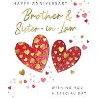 SISTER AND BROTHER IN LAW Anniversary Card - Special Couple Celebration - View #8