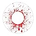Produktbild 1 Paar farbige Crazy Fun Kontaktlinsen Motiv Bloodshot zu Karneval und Halloween mit Kontaktlinsenbehälter
