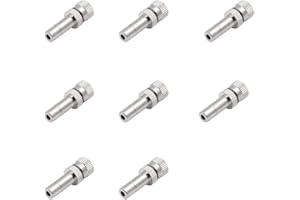 PETSTIBLE 10Pcs 6Mm Misting Nozzle Fast Connect Mist Fog Sprayer Spray Nozzles Gardening(0.2mm)