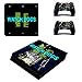 Produktbild Playstation 4 Slim + 2 Controller Aufkleber Schutzfolien Set - Watch Dogs 2 (1) /PS4 S