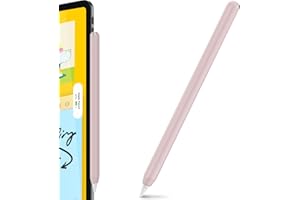 AHASTYLE Étui pour Apple Pencil 2ème Génération & Pencil Pro (2024) - Silicone Ultra Fine Compatible avec Charge Magnétique et Double Tap (Rose)