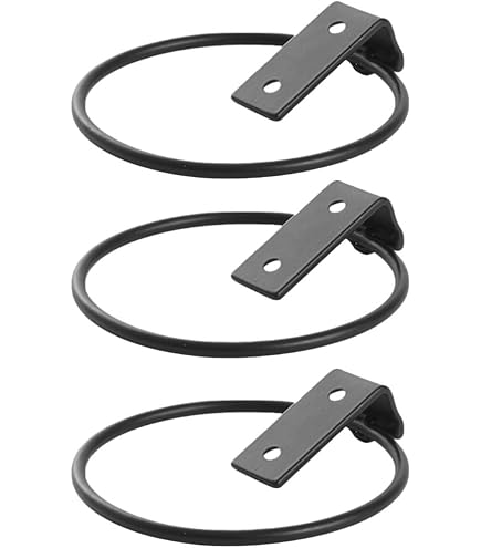 AYSUM Blumentopfhalter-Ring 20,3 Cm – 6 Stück, Schwarz, Wandmontage Für Innen & Außen