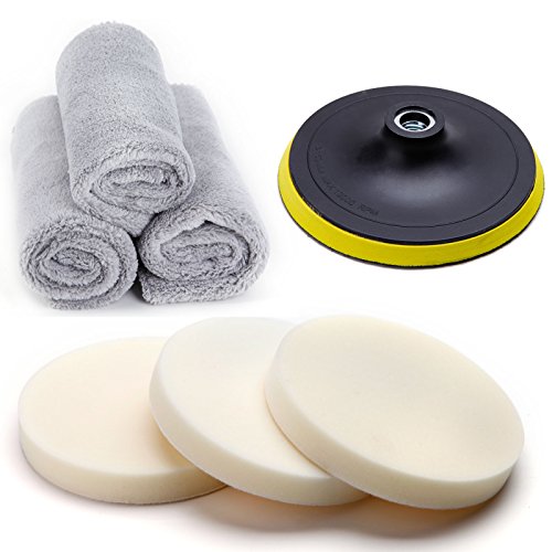 18 PCS Polierschwamm Kit für Auto Polierer Sander Poliermaschine Polieren - 3