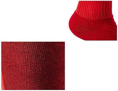 YEX Men Socks Long High Over Knee Cotton Athletic Football Socks Compression Socks 2 Pairs, Black