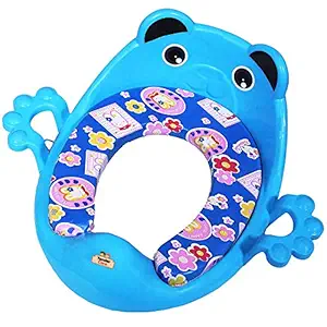 Tender Care Cushioned Potty Seat with Easy Grip Handles and Comfortable seat (Sky Blue)