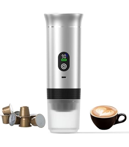 Cafetera Portátil 2 En 1, Compatible Con Cápsulas Nespresso Y Café Molido, 20 Bares, Depósito 100 Ml, USB-C, IPX5