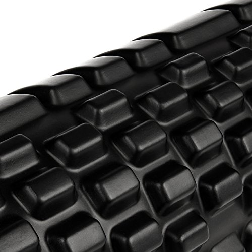 SPORTFANATICS Premium Faszienrolle | Für die optimale Behandlung und Selbstmassage des Bindegewebes | Massage-Rolle für die Faszien | Ideal für Faszienübungen am Rücken, den Schultern, Armen und Beinen | Foam-Roller / Therapie-Rolle / Gymnastik-Rolle / Sport-Rolle / Fitness-Rolle | schwarz - 4