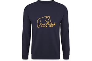 Spreadshirt Silhouette Mammut Line Art Unisex Pullover