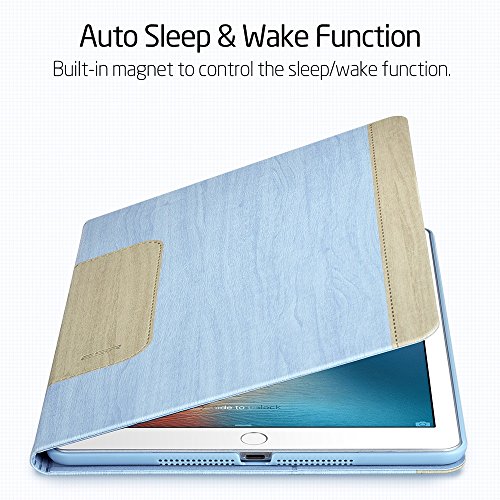 iPad Mini Hülle, ESR® Auto aufwachen / Schlaf Funktion und Einstellbarem Blickwinkel Funktion Schutzhülle für iPad Mini 3/2/1 (Blau) - 5