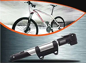 JUGTE Portable Aluminum Alloy Mini Handheld Bicycle Cycle Air Pump Bike Tire Inflator Bicycle Pump Lightweight Cycling Air Pump Bike Tire Accessories