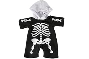 Teddy Tastic Skeleton Pajamas Halloween PJ's Teddy Outfit Fits 16" / 40cm Teddy Bears NEW Make a Bear Outfit