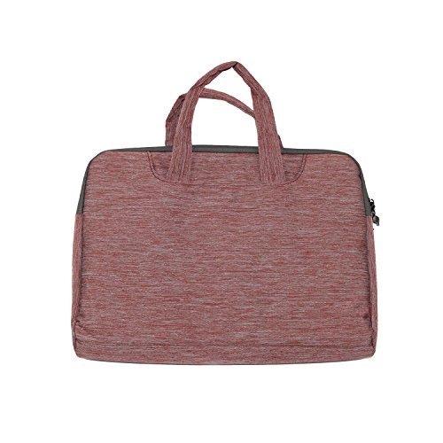 Willful Denim-Gewebe 13-13,3 Zoll Laptophülle Tragetasche Aktentasche Sleeve Tasche mit Griff für iPad Pro 12,9 / 33-33,8 cm-Laptop / Notebook-Computer / MacBook Air 13 / MacBook Pro 13 Rot - 7