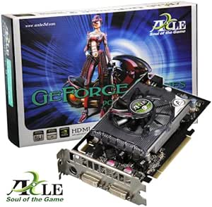 Axle nVidia GeForce 9600 GT Grafikkarte (PCI-e, 1GB GDDR2 Speicher, 256-bit Dual-Link-DVI / TV-out, 1 GPU)