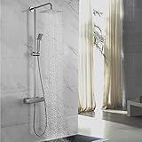 Metall-Brausestange mit höhenverstellbarem Steigrohr( von 724 mm - 1274 mm)