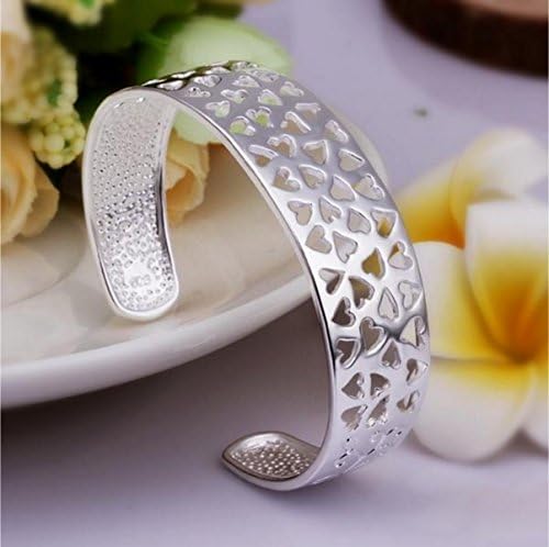 New Fashion Jewelry Classic 925 Sytle Women solid Silver Jewelry bracelet + velvet pouch