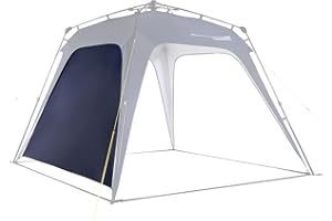 Lumaland x Where Tomorrow - Gazebo da giardino, 1 pannello laterale incluso, alta tenda resistente, gazebo da campeggio, montaggio facile e veloce, forte protezione per l'intemperia