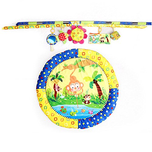 JYSPORT Baby Spieldecke Spielbögen Activity Gym Krabbeldecke animal Plush Spielzeuge Matte - 3
