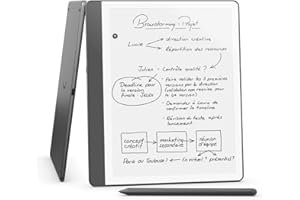 Amazon Kindle Scribe (32 Go) | Écran repensé avec bordures uniformes | Écriture dans les livres et documents | Stylet premium inclus | Gris tungstène