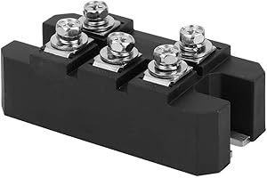 LIEBEWH Pont de Diode Redresseur MDS-100A Redresseur en Pont Diode Triphasé 1600V 5 Bornes avec Base de Montage Isolée