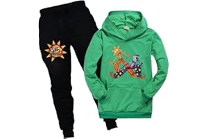 Ylelwoae Kids Sundrop Hoodie+Pants Set Sundrop Moondrop CosPlay