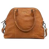 HOCHWERTIGE VERARBEITUNG: Die Damen Tasche besticht durch ihre mühevolle und Detailverliebte Verarbeitung. Die Henkelhöhe von 17 cm ist perfekt für den nächsten entspannten Einkaufsbummel. Durch den, bis zu 150 cm langen, verstellbaren Trageriemen lässt sich die Henkeltasche auch bequem als Crossover Bag tragen.