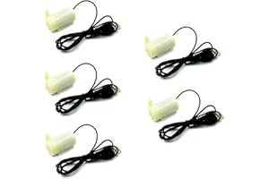 HiLetgo 5pcs Micro Submersible Motor Pump Water Pump DC 3-6V 120L/H 1.1M Head Low Noise